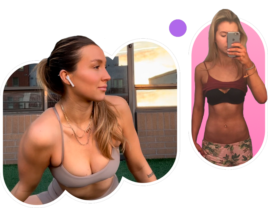 <p>What initially started with great intentions to “get healthy” turned into a severe eating disorder- where I was working out twice a day, and eating a ton of highly processed protein products- all in the name of “health”. </p>